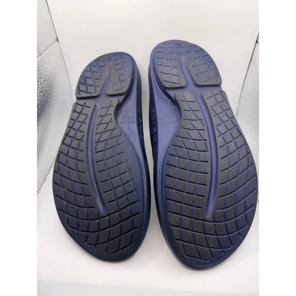 Oofos OOriginal Recovery Sandals Navy Blue Mens 9 Womens 11 EU 42 Flip Flops